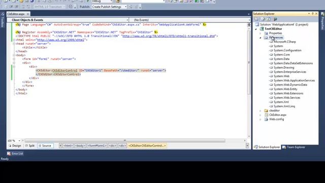 How to integrate CKEditor with ASP NET Application смотреть онлайн