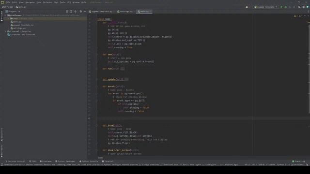 Making pygame platformer game for 1 hour | Python/Pygame | Part 1 смотреть онлайн
