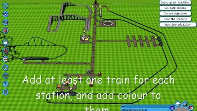 RollerCoaster Tycoon 3-Railway Tutorial смотреть онлайн