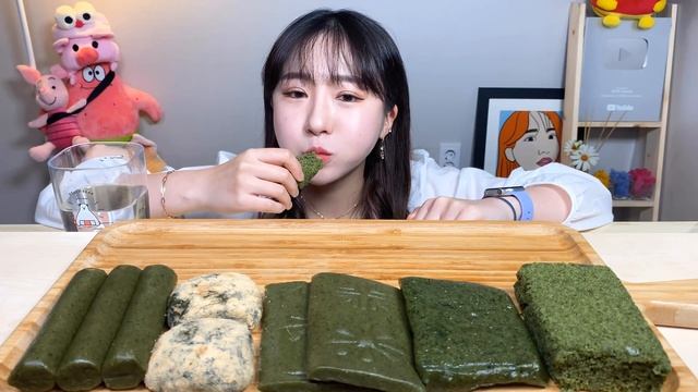 부산 동래 낮떡밤떡 쑥떡특집 쑥절편 쑥가래떡 쑥찰떡 콩쑥찹쌀떡 쑥카스테라 떡 먹방 Dessert Mukbang