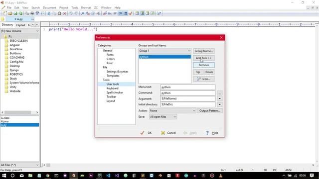 EditPlus Shortcut Keys Setting For Running Python & Java Program смотреть онлайн