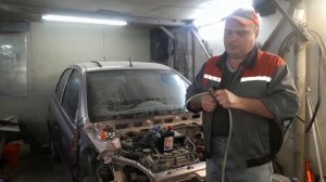 Тойота витц. Первый запуск после длительного простоя.