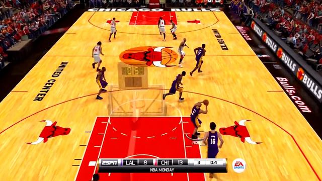 NBA Elite 11 Gameplay Chicago Bulls vs Los Angeles Lakers смотреть онлайн