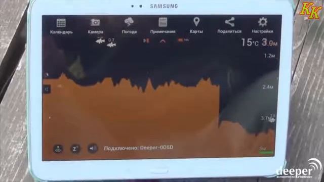 Беспроводной Bluetooth эхолот Deeper Smart Fishfinder смотреть онлайн