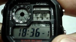 Casio AE-1200WH-1AVEF Обзор и настройка