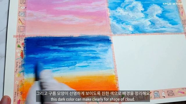 Oil Pastel Tutorial #35 / 4 types of Sky Cloud Landscape Drawing / Skill Share смотреть онлайн
