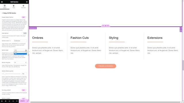 How to transform a classic Elementor website in fullpage fullscreen sliding and scrolling with Weby смотреть онлайн
