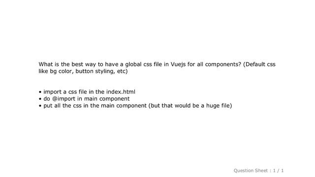 CSS : Best way to have global css in Vuejs смотреть онлайн