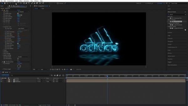 Electric Logo Animation Tutorial in After Effects | Free Plugin