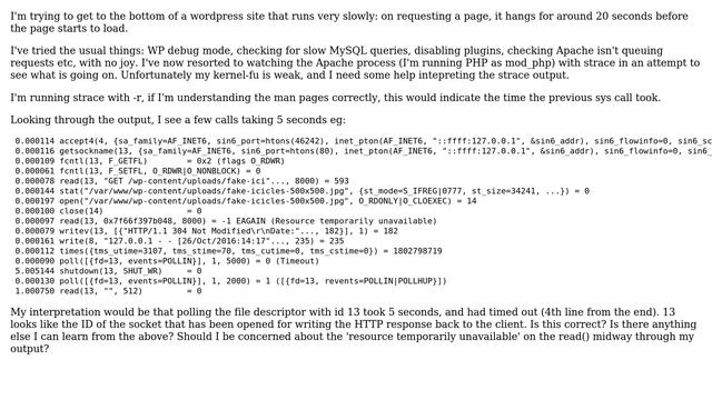 DevOps & SysAdmins: Debugging slow wordpress site with strace смотреть онлайн