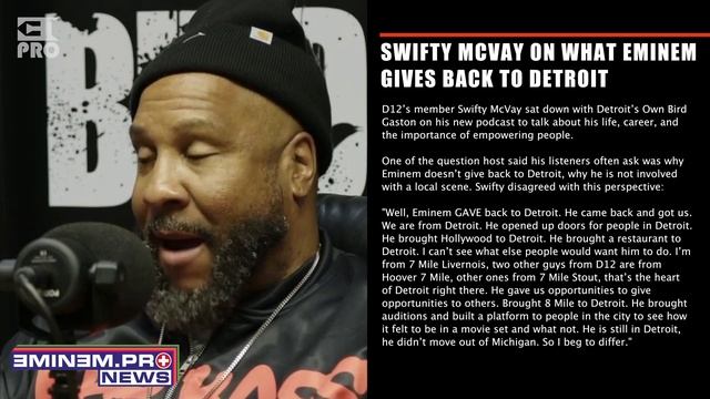 D12's Swifty McVay on What Eminem Gives Back to Detroit