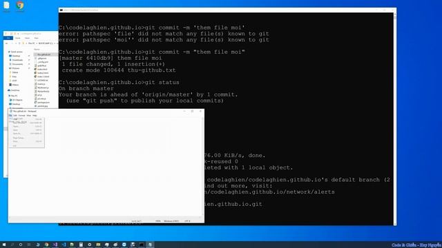292 - Học Git trên Github - Tạo repository đặc biệt để làm website - Học 1 số dòng lệnh git căn bản смотреть онлайн