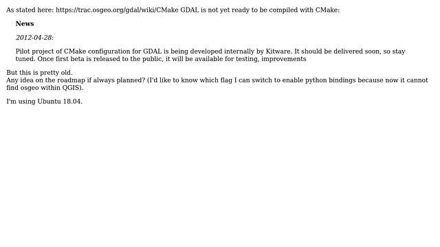 GIS: Build GDAL with CMake смотреть онлайн