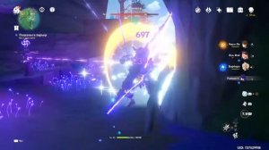 Хаяси из Тануки в лесу барьер очищение от скверны Genshin Impact