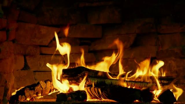 Треск дров в камине, крепкий сон, отдых смотреть онлайн