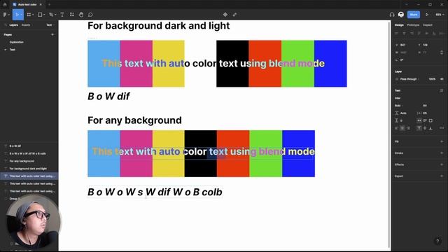 Figma 101 - Cara membuat text style auto color di Figma смотреть онлайн