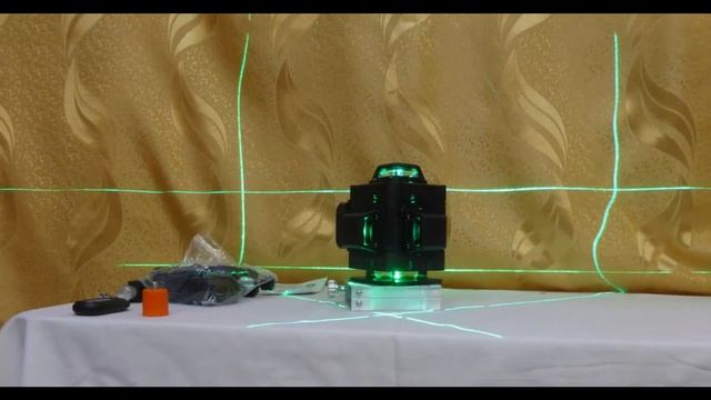Лазерный уровень 4D 16 линий, с пультом вариант 2 смотреть онлайн