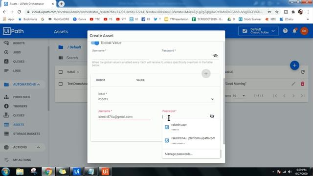 How to use Assets in UiPath Orchestrator смотреть онлайн
