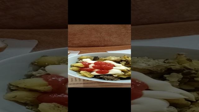 Приготовление картошки с печенью