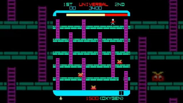 Space Panic version E MAME Gameplay video Snapshot -Rom name panic- смотреть онлайн