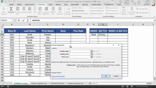 Microsoft Excel INDEX and MATCH Functions Example смотреть онлайн