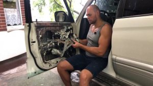 Как снять дверную карту Прадо и ремонт стеклоподъемника!!!