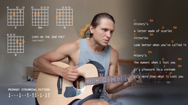 Pieces Guitar Tutorial Andrew Belle Guitar Lession for Beginners смотреть онлайн