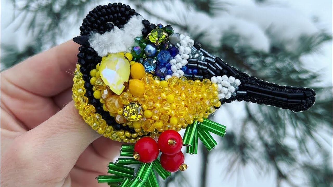 МК брошь Синица