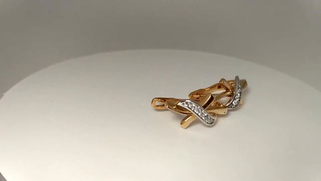 ЗОЛОТЫЕ СЕРЬГИ С БРИЛЛИАНТАМИ - 970195755 смотреть онлайн
