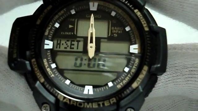 Casio SGW-400H инструкция по калибровке часов