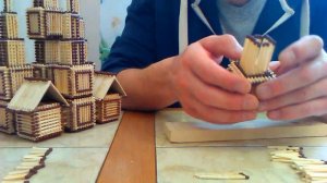 Поделки из спичек | Строим церковь | Урок 3 | Продолжение