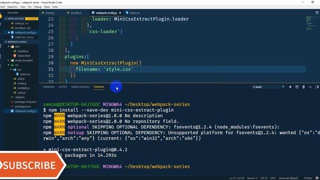 webpack tutorial for beginners | webpack plugin (part- 8) смотреть онлайн