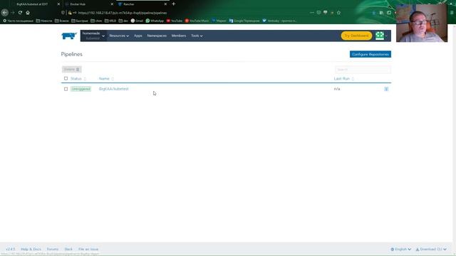 Rancher [5], pipeline (настройка мини CI/СD в Rancher) смотреть онлайн
