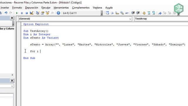 Recorrer Filas y Columnas Parte 8 | VBA Excel 2016 #102 смотреть онлайн
