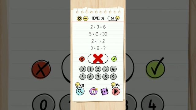 Brain Test Level 32 | Calculation | Games Squeezer | смотреть онлайн