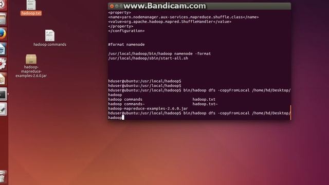 hadoop commands & word count example hadoop - عربي смотреть онлайн