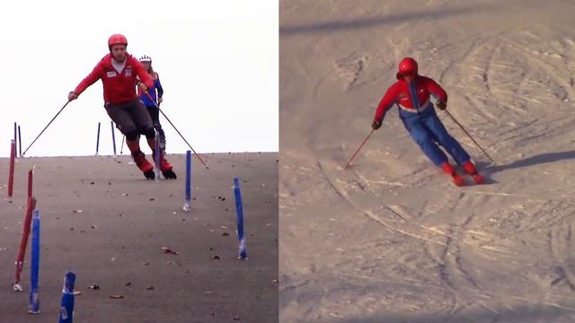 Skate to SKI / Ролики vs Горные лыжи смотреть онлайн