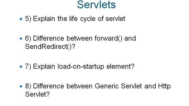 Servlet interview questions смотреть онлайн