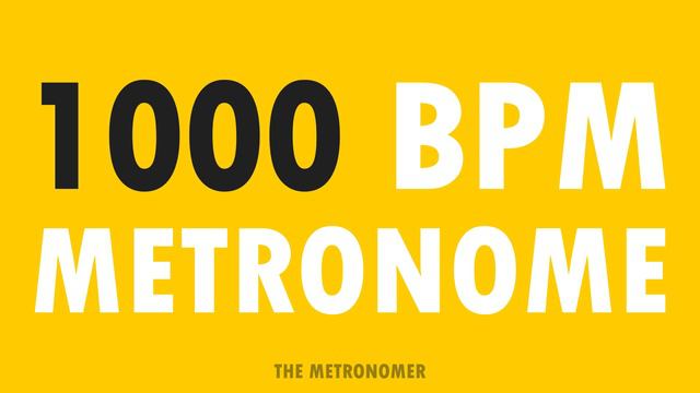 1000 BPM Metronome | 15 Minute Metronome Practice смотреть онлайн