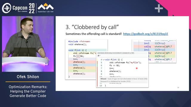 LLVM Optimization Remarks - Ofek Shilon - CppCon 2022 смотреть онлайн
