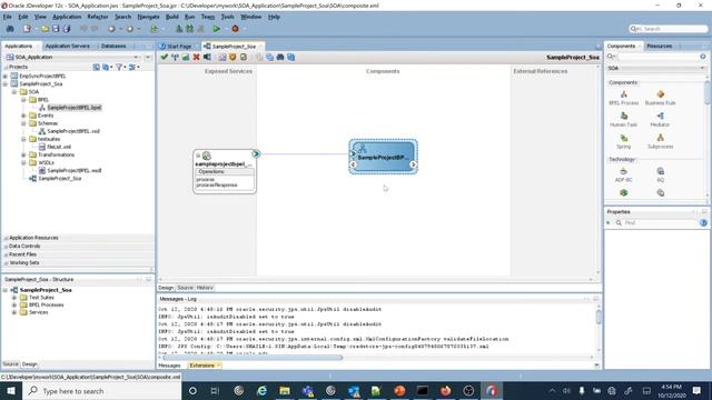 How to Create SOA/BPEL Project||How to Deploy SOA/BPEL Project||How to test SOA/BPEL project in 12c смотреть онлайн