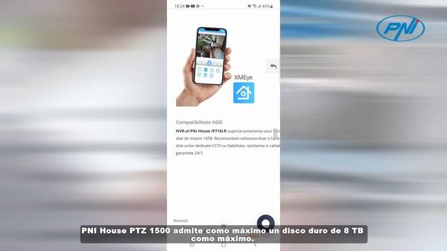 Kit de videovigilancia AHD PNI House PTZ1500 5MP ES смотреть онлайн