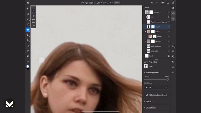 PHOTOSHOP IPAD PRO 2020 TOOLS | Mental balance | One retouching a day #317 смотреть онлайн