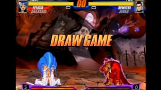 Capcom Fighting Evolution Time Over/draw Game Poses