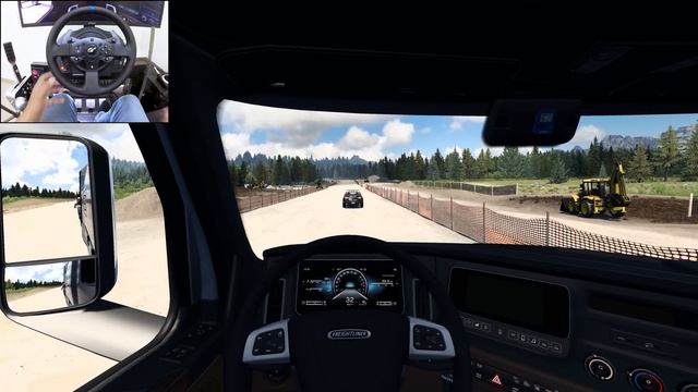Oversized Helicopter Transport - American Truck Simulator | Thrustmaster T300RS смотреть онлайн