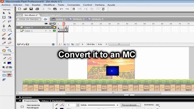 Flash 8 Sprite Platformer tutorial pt 1 (REUPLOADED) смотреть онлайн