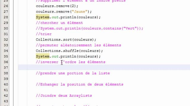 Java Cours درس جافا 87 les méthodes d'un ArrayList смотреть онлайн