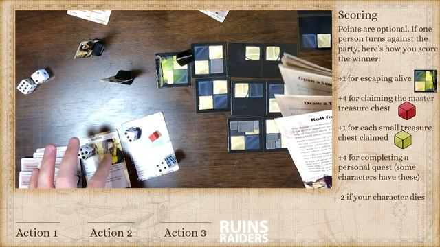 Ruins Raiders Board Game - Scoring the Winner - Walkthrough смотреть онлайн