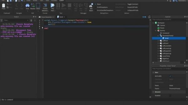 How to make a Dialogue On Roblox Studio