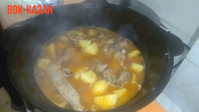 ЖАРКОЕ ИЗ РЁБРЫШЕК И КАРТОФЕЛЯ В КАЗАНЕ смотреть онлайн